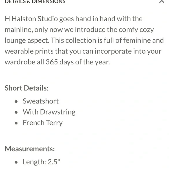 NWT $79 H Halston Studio Short with Drawstring - Picture 3 of 7